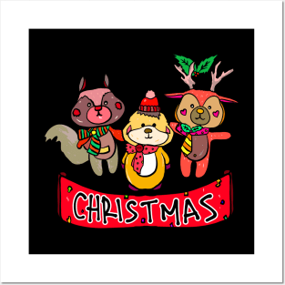 cute christmas doll Posters and Art